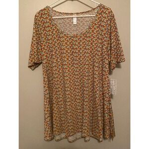 Lularoe Perfect T geometric circles Large NWT